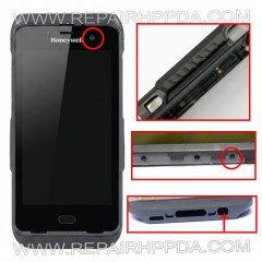 LCD with Touch with Front Cover ( with Audio Jack hole ) for Honeywell Dolphin CT40XP, CT45XP